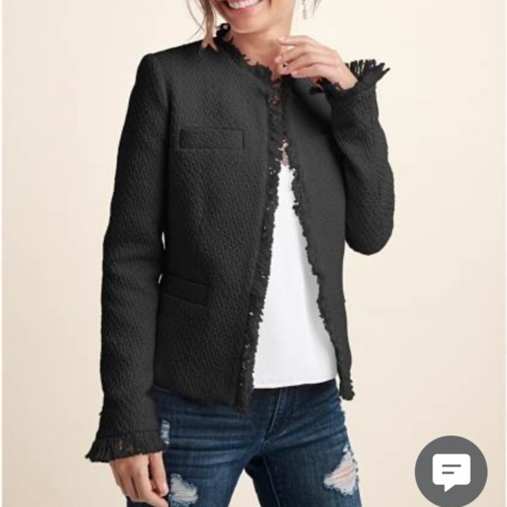 Venus black tweed blazer